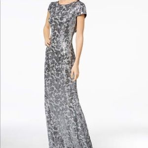Calvin Klein sequin grey dress